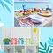 12 Pcs Summer Tiered Tray Decor Summer Decorations for Home Flip Flop Tiered Tray Decor Set Beach Hawaii Slippers Wooden Tabletop Signs Summer Flip Flop Decorations for Home Kitchen Table (Colorful)